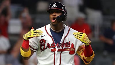 Ronald Acuña Jr. se convirtió en el pelotero de los Bravos de Atlanta con más bases robadas