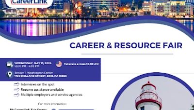 PA CareerLink Erie County to Host Career & Resource Fair at Booker T. Washington Center