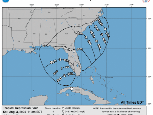 Tropical Storm Debby expected to form later today; see potential Fort Myers, Lee impacts