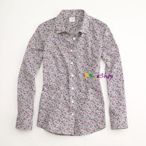 【美衣大鋪】R jcrew ☆ J.Crew 正品☆printed perfect shirt 美花襯衫