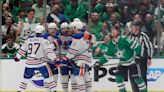 Ryan Nugent-Hopkins scores 2 power-play goals and Oilers beat Stars 3-1 to move a win away from Cup final