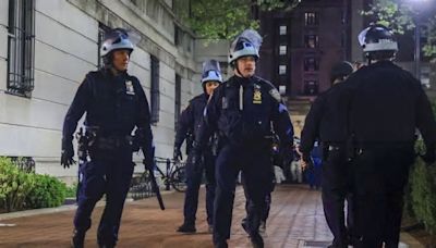 Police fired gun while clearing Columbia University protest