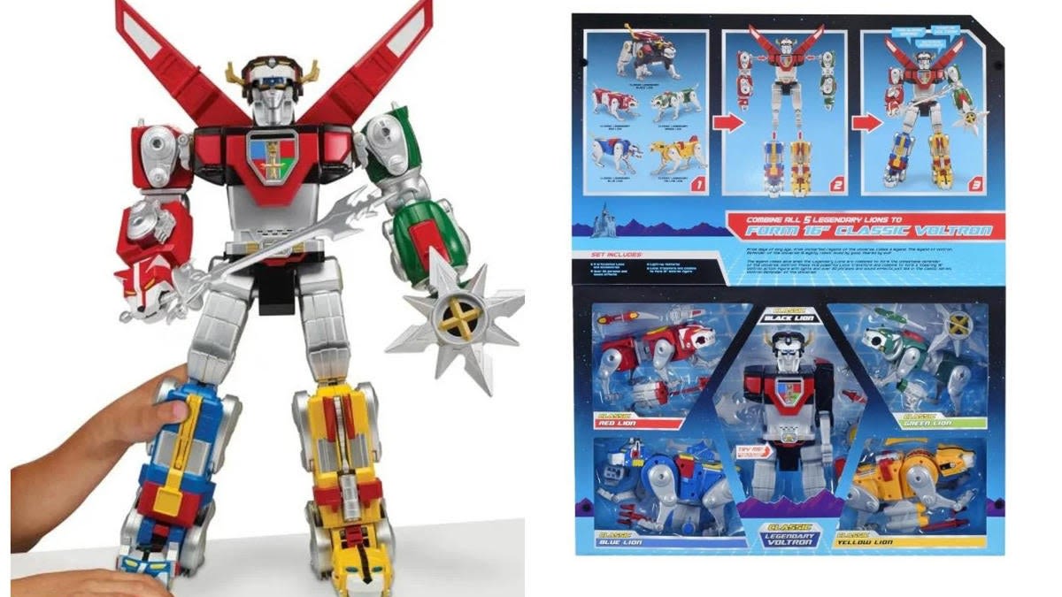 Voltron 40th Anniversary Playmates Box Set Includes 5 Transformable Lions