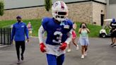 Damar Hamlin takes another step in comeback as he puts on pads at Buffalo Bills practice