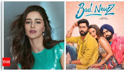 Ananya Panday reviews Vicky Kaushal, Triptii Dimri, and Ammy Virk starrer 'Bad Newz', says, 'The weekend plan is sorted!!!' | Hindi Movie News - Times of India