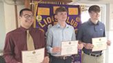 Colonel Crawford Lions Club honors three outstanding students