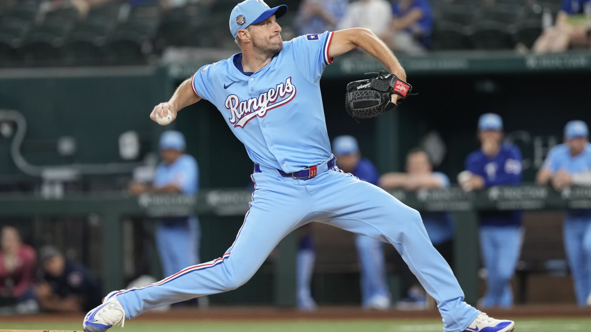 Max Scherzer gets win in season debut as Rangers complete 3-game sweep of Royals