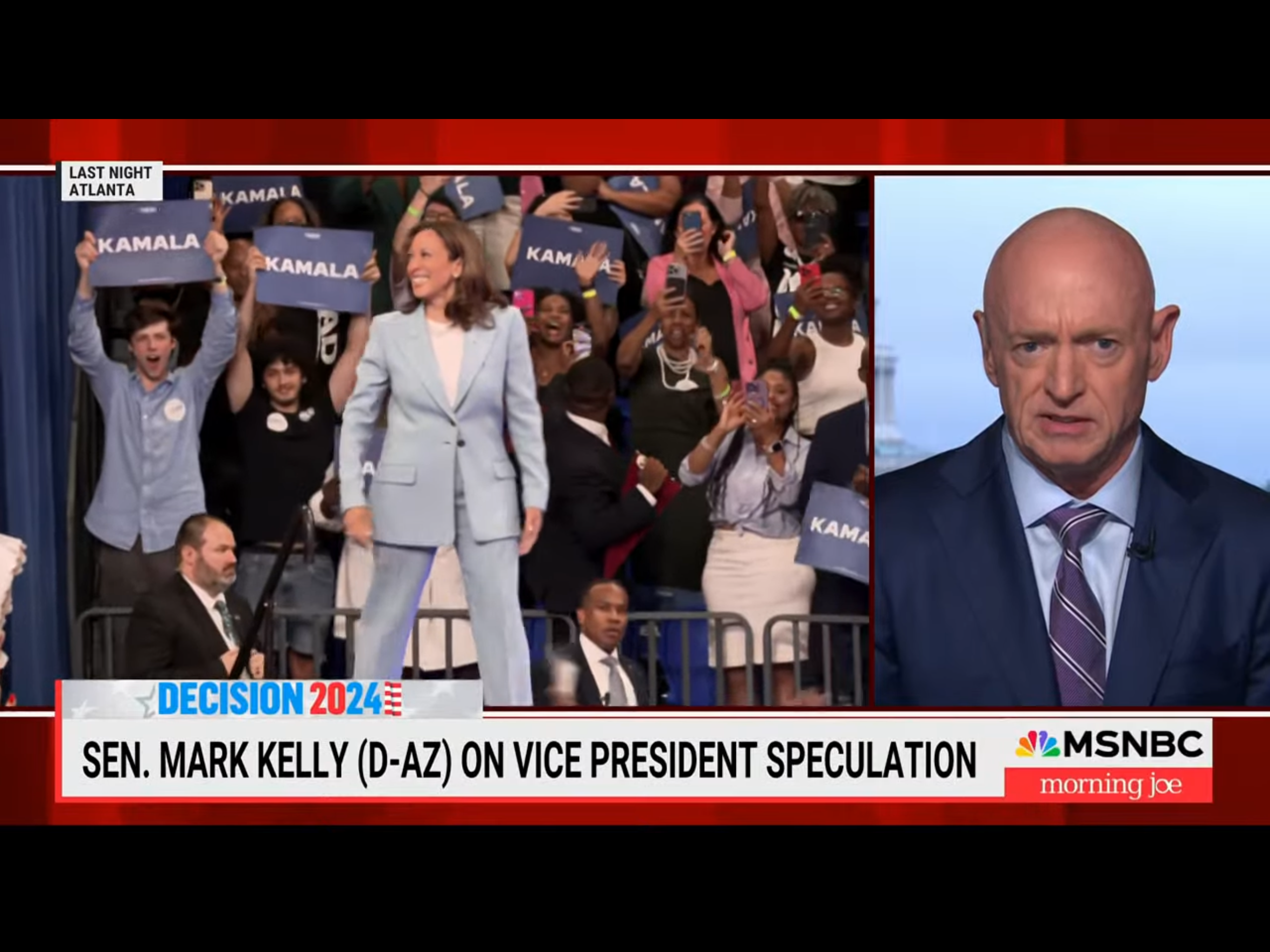 Sen. Mark Kelly sidesteps VP talk, hits Trump pick JD Vance again