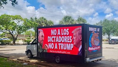 Billboard comparing Trump to Castro coming down — to be featured on the side of a truck