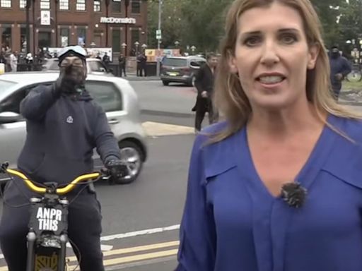 Terrifying moment protesters storm live news broadcast shouting 'f*** the EDL'