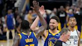 Warriors overcome triple-double by Luka Doncic to beat Mavericks 104-100