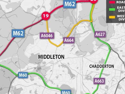 Map shows where major motorway closes this weekend