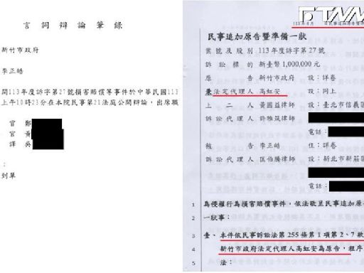 抓到了！民事訴狀發現一「細節」 李正皓將再告發高虹安貪汙