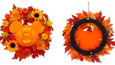 Deck the fall! Mickey Mouse pumpkin wreath available to buy online