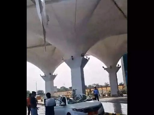 Jabalpur Airport's new roof collapses months after inauguration, mirroring Delhi Airport incident