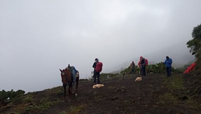 En el volcán Tungurahua buscan a joven excursionista extraviado desde el jueves