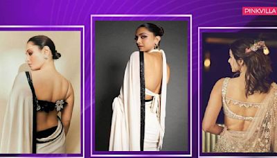 9 Blouse back designs inspired by Deepika Padukone, Tamannaah Bhatia, Ananya Panday, and others to steal spotlight at every event