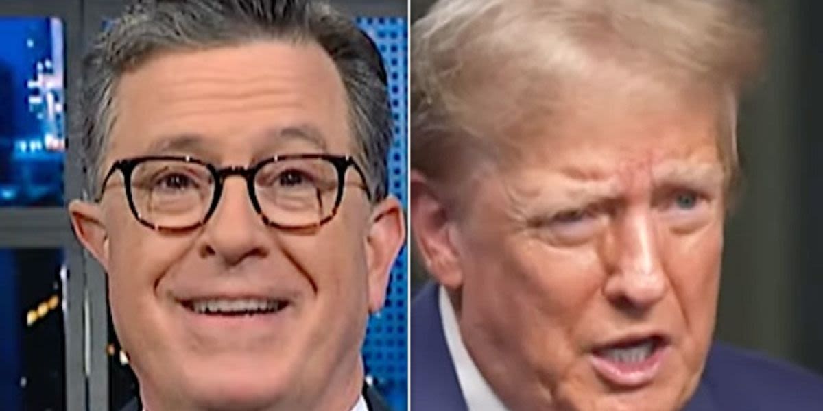 Stephen Colbert Gives Trump Hell Over Baffling Word Salad Claim About Heaven