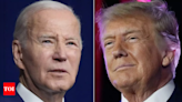 Trump and Biden do battle in first US presidential debate - Times of India