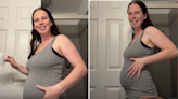 Pregnant woman defends 9-week baby bump after criticism it's "not real"