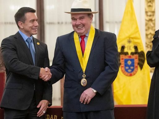 López Aliaga declara como ‘huésped ilustre’ a presidente de Ecuador, Daniel Noboa, y le entrega las llaves de la ciudad de Lima
