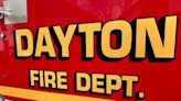 Firefighters deal with heavy flames as they battle Dayton house fire