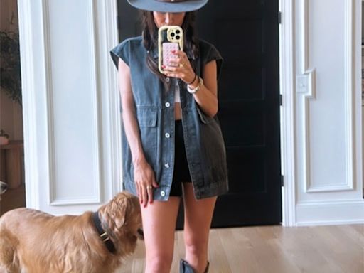 Rock an Oversized Denim Vest Like Kaitlyn Bristowe for Just $30