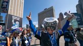 'Proud of Detroit:' Downtown shines and Lions fans celebrate as NFL draft kicks off