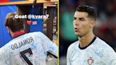 Kvaratskhelia reveals what Ronaldo said before celebrating in superstar's kit