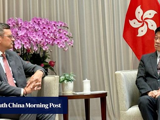 Hong Kong adheres to global sanctions, John Lee tells Ukraine’s top diplomat