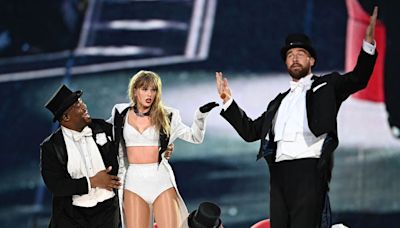 Taylor Swift and Travis Kelce surprise fans with joint onstage appearance at London concert