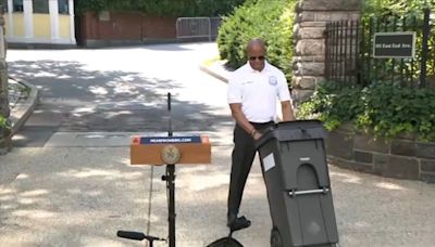 Mayor Eric Adams unveils first official NYC Bin for trash pickup, announces new rule for this fall