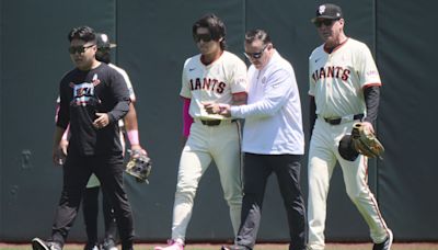 Melvin provides Lee injury update after Giants outfielder exits game