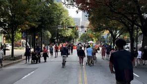 Atlanta Streets Alive takes over Peachtree St. in Midtown Atlanta