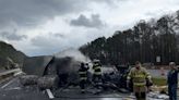 THP: Fiery wreck shuts down I-65 south in Robertson County near Cross Plains