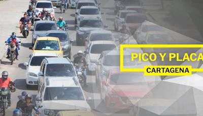 Pico y Placa en Cartagena: qué autos descansan este martes 2 de julio