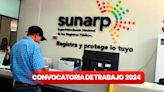 ¿Eres técnico o titulado? Sunarp ofrece puestos de trabajo CAS a nivel nacional con sueldos de hasta S/8.000