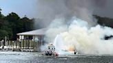 Man and woman rescued after boat catches fire near Joe's Bayou boat ramp in Destin