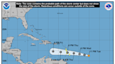 Tropical Storm Bret: '... the center of Bret is expected move across portions of the Lesser Antilles Thursday afternoon and Thursday night, and then move across the eastern Caribbean Sea on Friday'