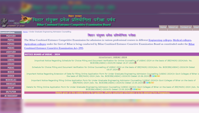 Bihar UGEAC Counselling 2024 Timetable Released At bceceboard.bihar.gov.in, Check Schedule Here