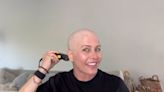 Nicole Eggert shaves her head amid treatment for breast cancer