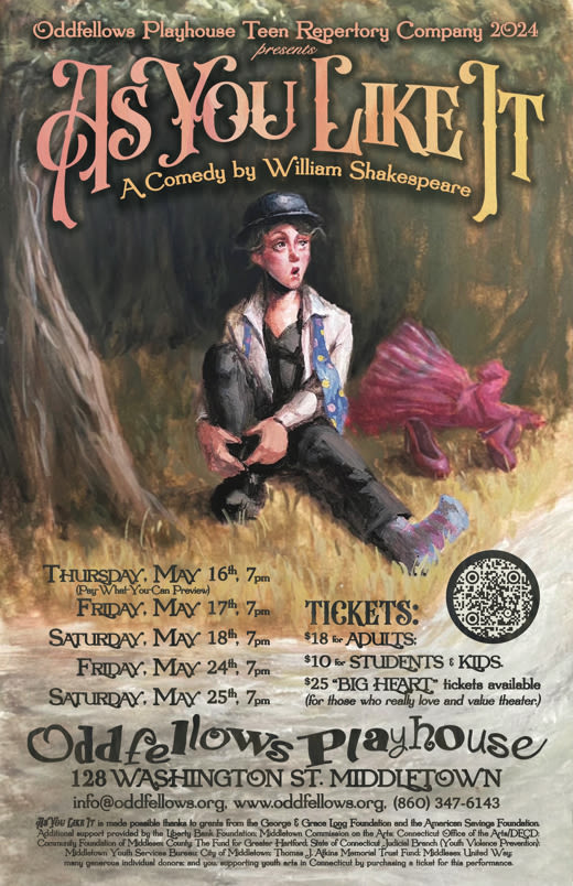 As You Like It in Connecticut at Oddfellows Playhouse 2024