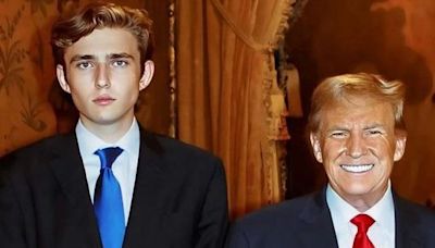 Donald Trump’s teenage son Barron launches foray into politics