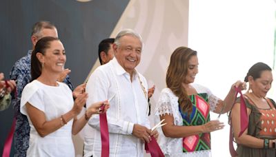 AMLO y Sheinbaum inauguran el Museo Histórico de la Ciudad de Felipe Carrillo Puerto