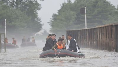 Kim Jong Un Wades Into North Korean Floods in Hands-On Propaganda Drive