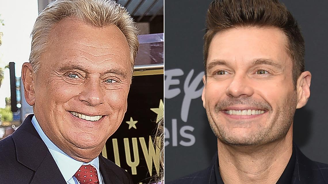 Pat Sajak and Vanna White greet Ryan Seacrest as new 'Wheel of Fortune' host