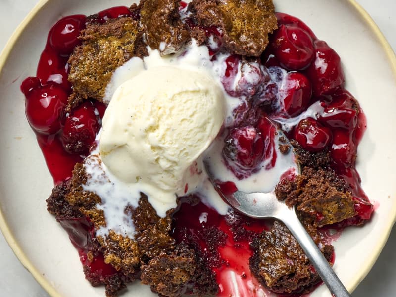 My 3-Ingredient Chocolate Cherry “Dump Cake” Is the Dessert My Family Begs For