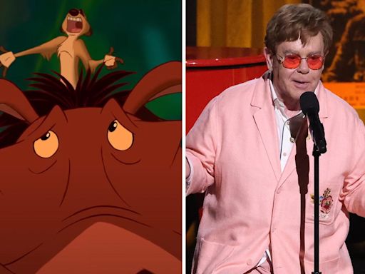 Nathan Lane says Elton John was "mortified" by the idea of "the warthog and the meerkat" singing his 'Lion King' hit "Can You Feel The Love Tonight"