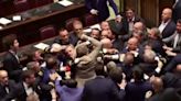 Fight breaks out in Italian Parliament after lawmaker makes move on official