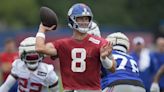 Giants QB Daniel Jones participates in training camp 8 months after ACL surgery